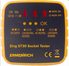 Тестер розеток Ermenrich Zing ST30
